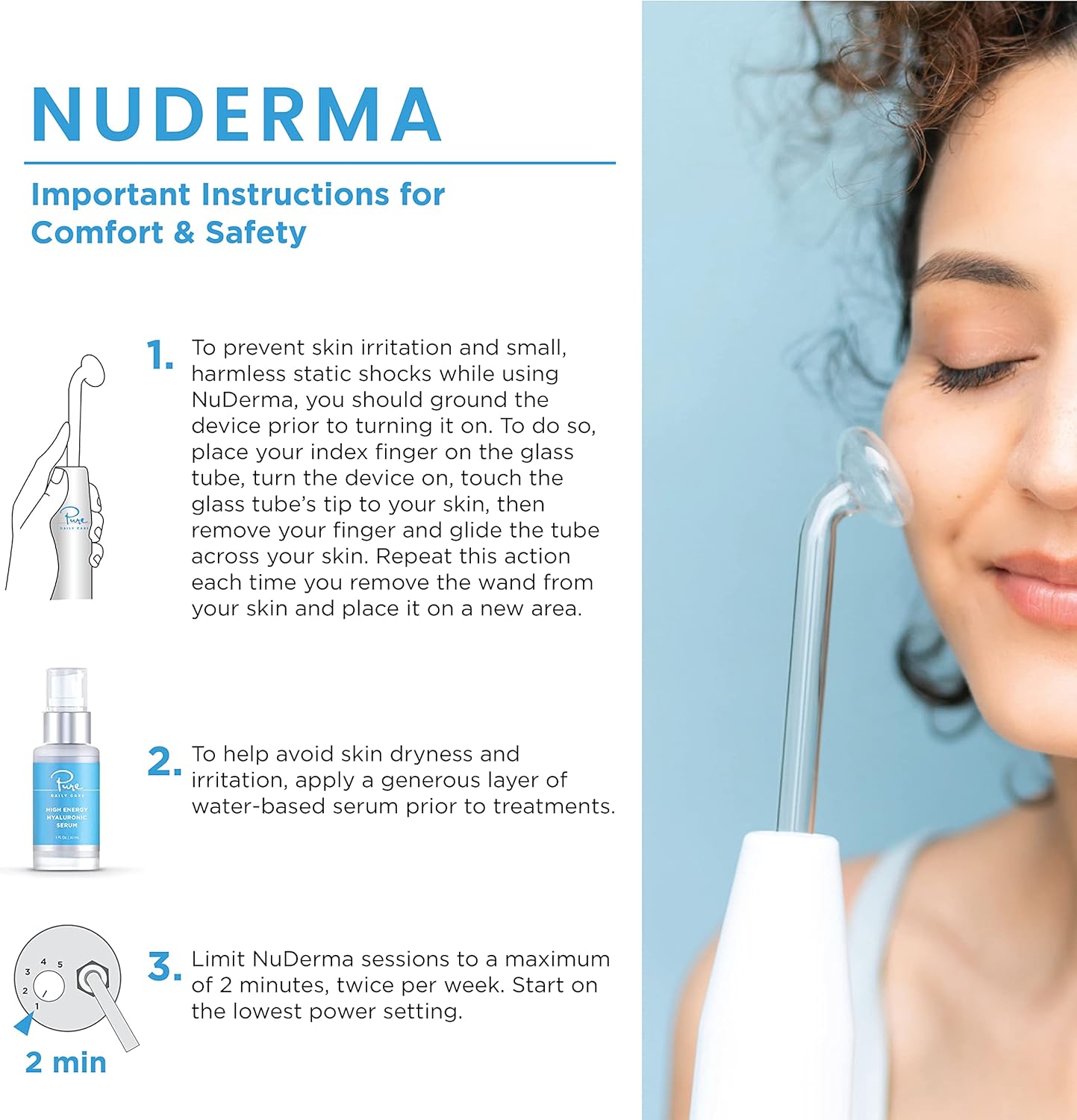 Revitalize Your Skin with the Nuderma Portable Handheld Wand! ✨ Say goodbye to wrinkles, dark circles, and sagging skin while boosting your hair and scalp health! 💖 #AntiAging #Skincare #BeautyTools