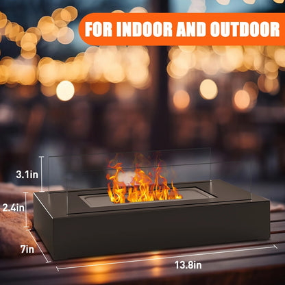 Tabletop Fire Pit Portable Indoor&Outdoor,  Table Top Fire Pit, Tabletop Ventless Fireplace Christmas Gifts for Women